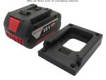 Akkuhalter für Bosch Akku GBA 18V / 14,4V Schwarz PLA+